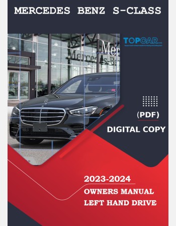 mercedes benz s class 2023-2024 owners manual